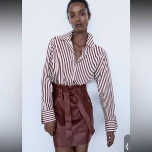 Zara Faux Leather Skirt - Sz Small